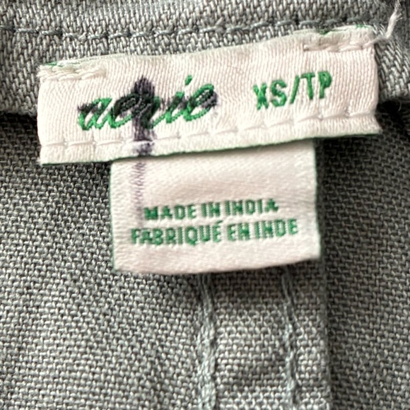 Aerie Women's Werk Play Twill Pain Splatter Green Overalls XS - Picture 10 of 16